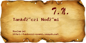 Tankóczi Noémi névjegykártya