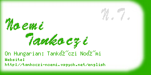 noemi tankoczi business card